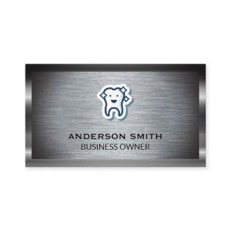Sparkle Clean Tooth Icon | Metallic Brush