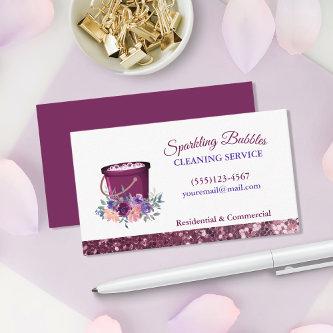 Sparkle Floral Bucket Cleaning Services