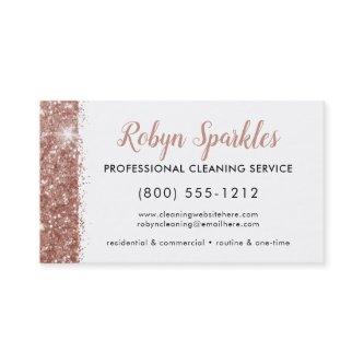 Sparkle Rose Gold Pink Cleaning Service Maid