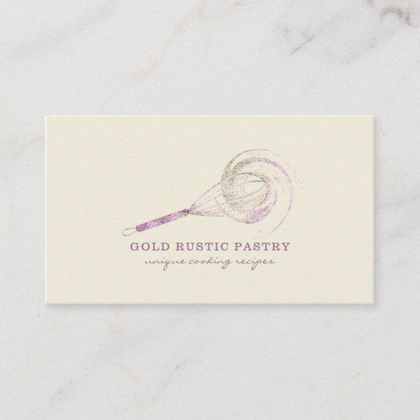 Sparkle Whisk Glitter Rose Gold Bakery ivory