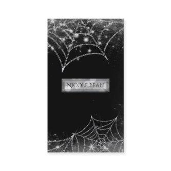 Sparkling Spiderwebs Dark Glam Halloween Gothic