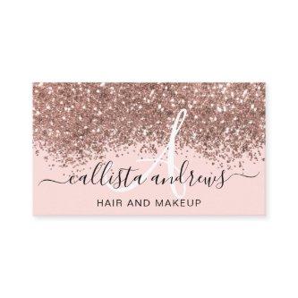 Sparkly Blush Pink Rose Gold Confetti Glitter