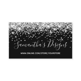 Sparkly Silver Glitter Online Store Black