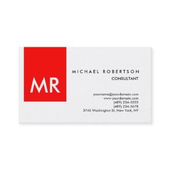 Special exclusive monogram red white