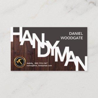 Special Handyman Sign  Wood Grain Fence Contractor