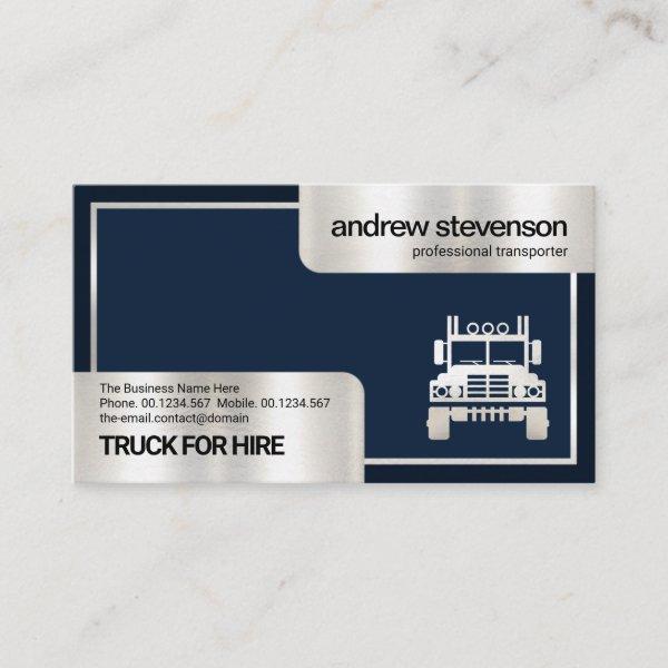 Special Silver Box Frame Logistics Trucker