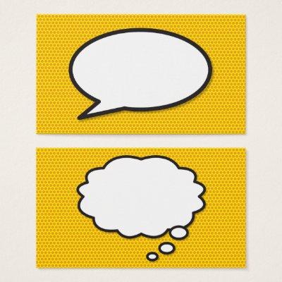 Speech and Think Bubbles Fun Retro Comic Book