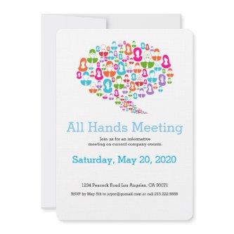 Speech Bubble Communication Team Invitation
