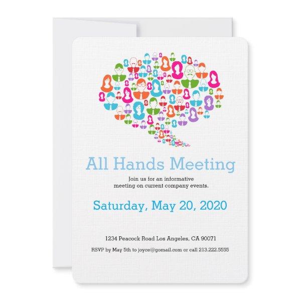 Speech Bubble Communication Team Invitation