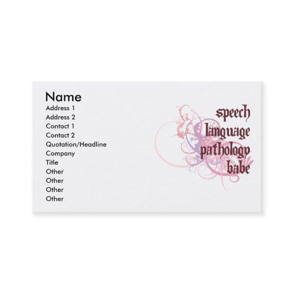 Speech Language Pathology Babe