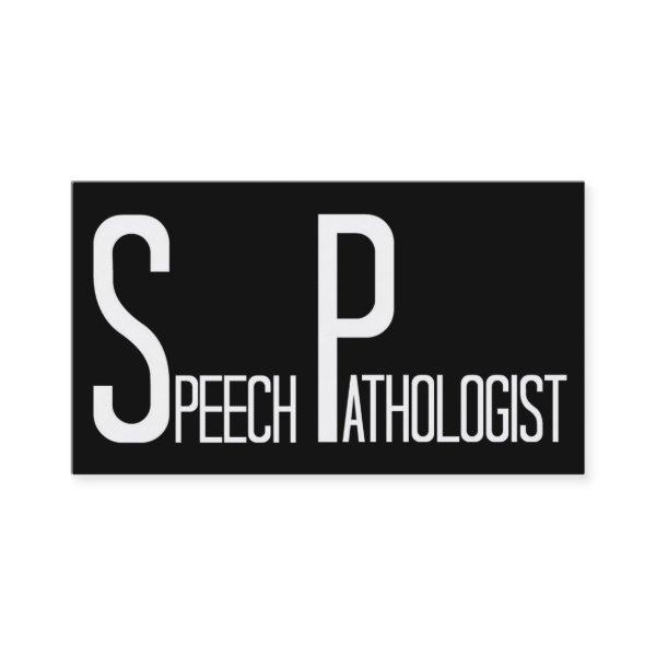 Speech Pathologist Black and White