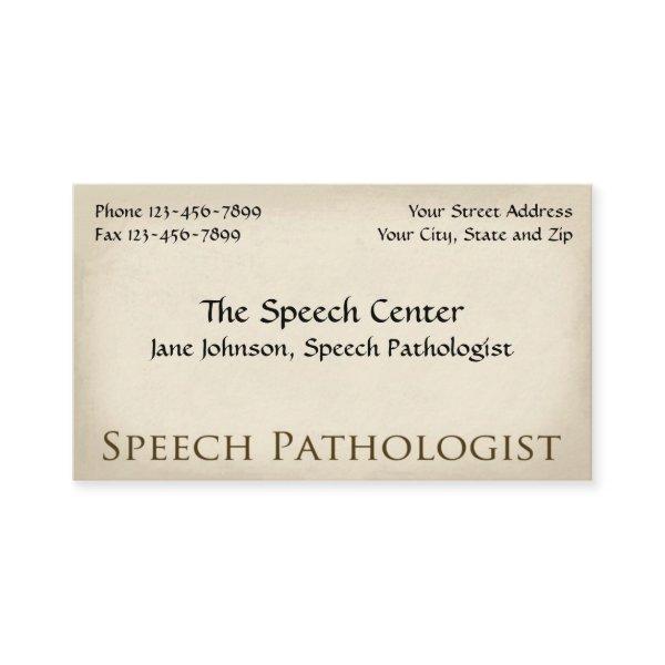 Speech Pathologist Therapist