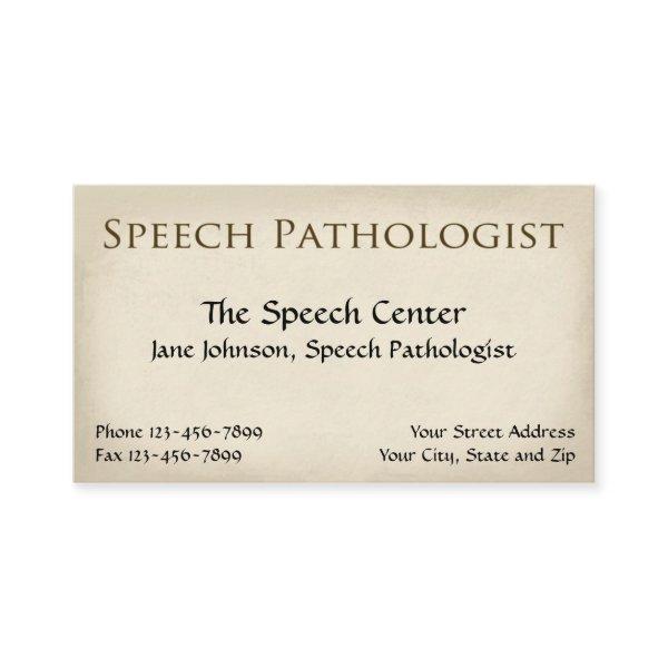 Speech Pathologist Therapist