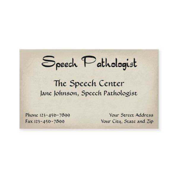 Speech Pathologist Therapist