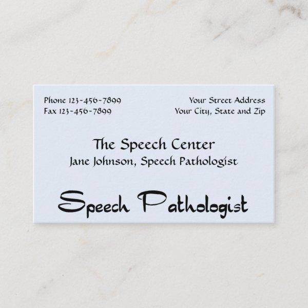 Speech Pathologist Therapist