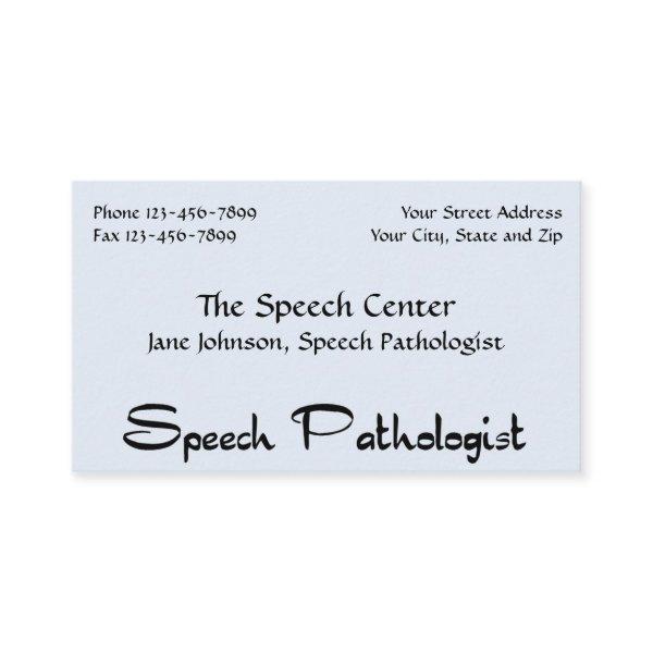 Speech Pathologist Therapist