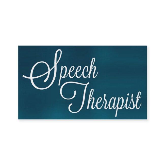 Speech Therapist Brushed Blue
