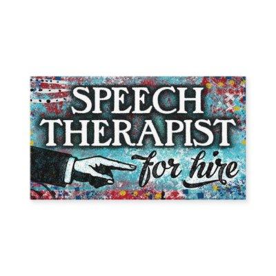 Speech Therapist For Hire  - Blue
