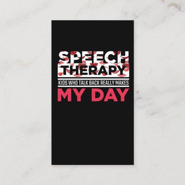 Speech Therapy Appreciation Kid Logopedics Teacher