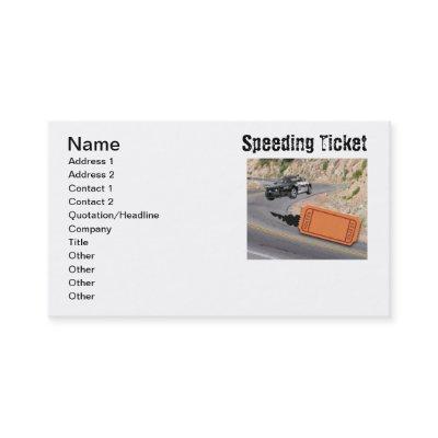 Speeding Police Car get the Ticket CUSTOMIZE FONT