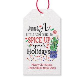 Spice Up your Holidays Seasoning Salsa Hot Sauce Gift Tags