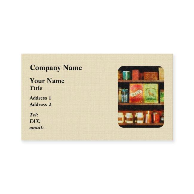 Spices on Shelf