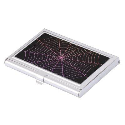 Spider web black purple orange Halloween pattern  Case