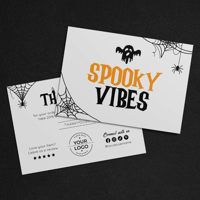 Spiderweb Candle Spooky Vibes Halloween Thank You