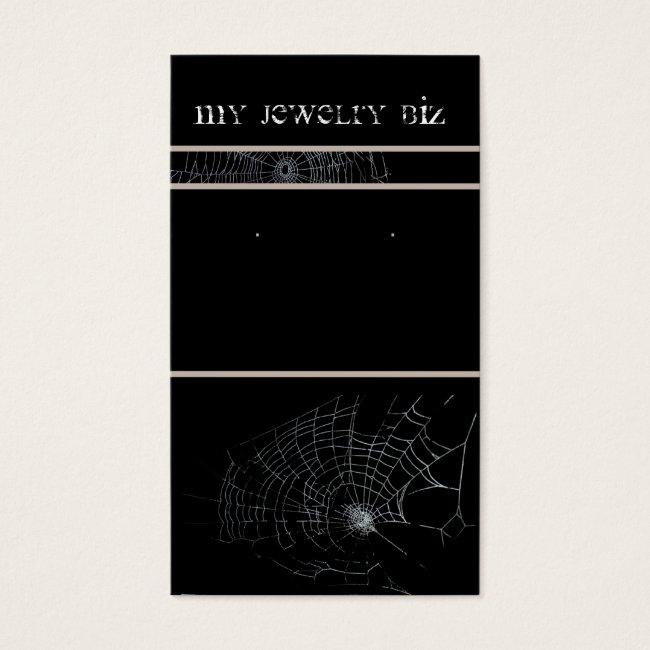 Spiderweb Earring Cards