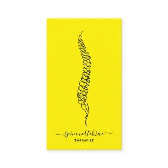 Spine vertebrae orthopedic doctor yellow