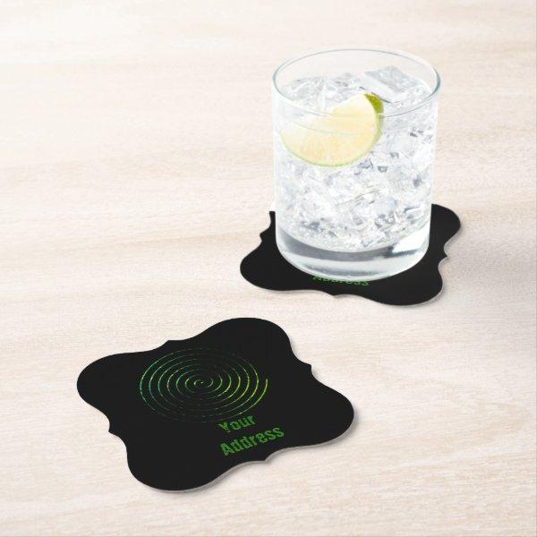 Spiral Celtic symbol  Paper Coaster