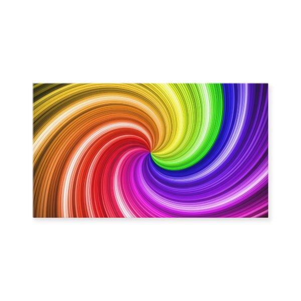 Spiral Colorful Tie Dye Rainbow Swirl Art Pattern