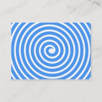 Spiral Motif - Baby Blue and White