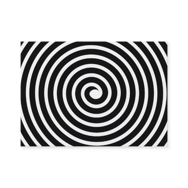 Spiral Motif - Black and White