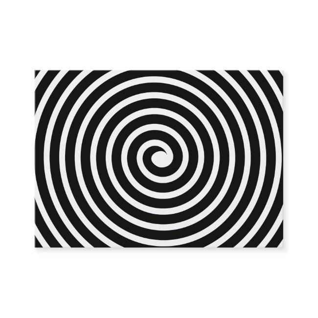 Spiral Motif - Black and White