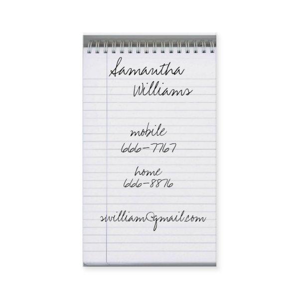 Spiral Notebook note pad