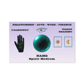 Spirit Medium, Green Crystal Ball, Palmistry,Tarot