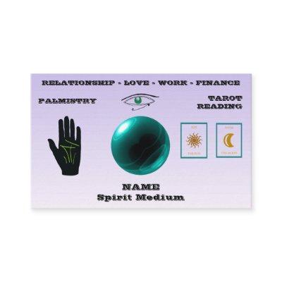 Spirit Medium, Green Crystal Ball, Palmistry,Tarot