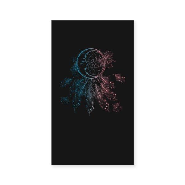 Spirituality Dreamcatcher Colorful Feathers Moon