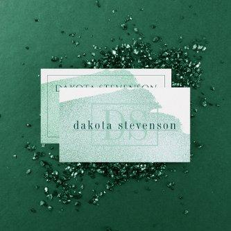 Splash of Green | Modern Emerald Jade Watercolor