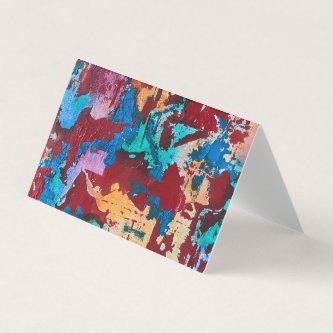 Splashy-Hand Painted Abstract Brushstrokes