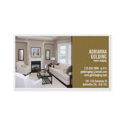 Split Staging with Photo - Brown