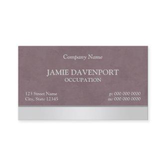 Sponged Burgundy & Silver