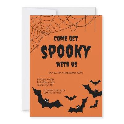 Spooky Adult Halloween Party Invitation