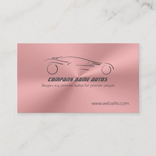 Sports Auto on Rose Pink Metallic Steel Effect