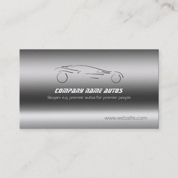 Sports Auto Sales and Repairs on metallic-look