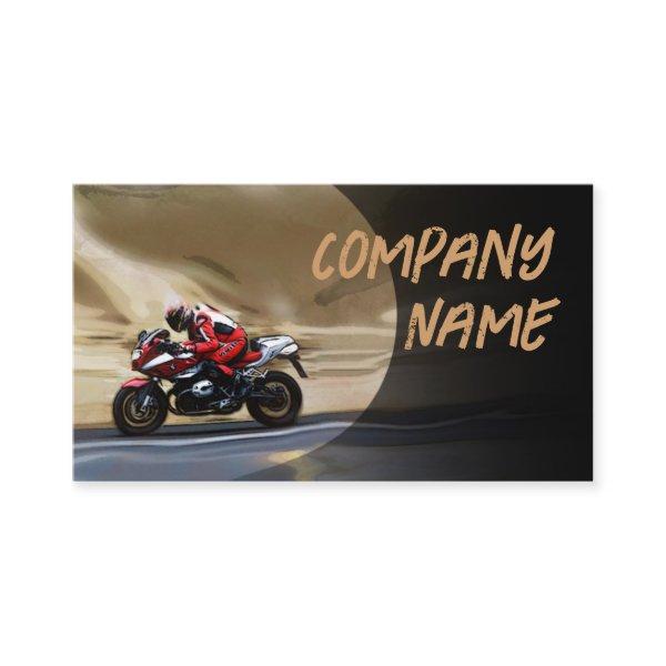 Sports Bike In The Motion