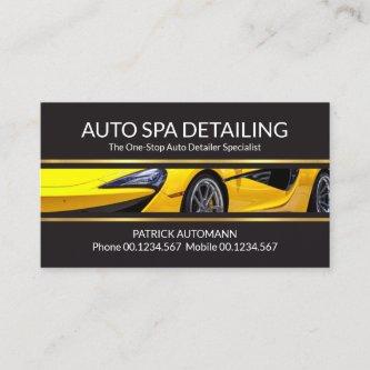 Sports Car Gold Lines Auto Detailing #ZazzleMade