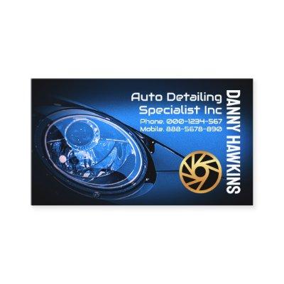 Sports Car Headlights Auto Detailing