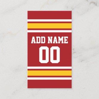 Sports Team Football Jersey Custom Name Number